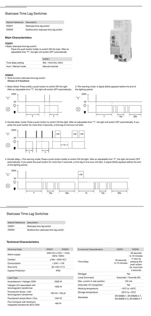 Timer Interruttore Per Scale A Ritardo - Relè Elettronico 230V 16A Per Spegnimento Luce Automatico (GRT8-LS) - Foto 10