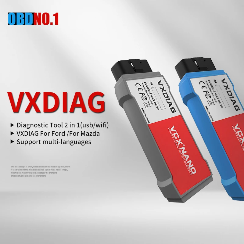 VXDIAG VCX NANO obd2 диагностический инструмент автоматический сканер WIFI/USB