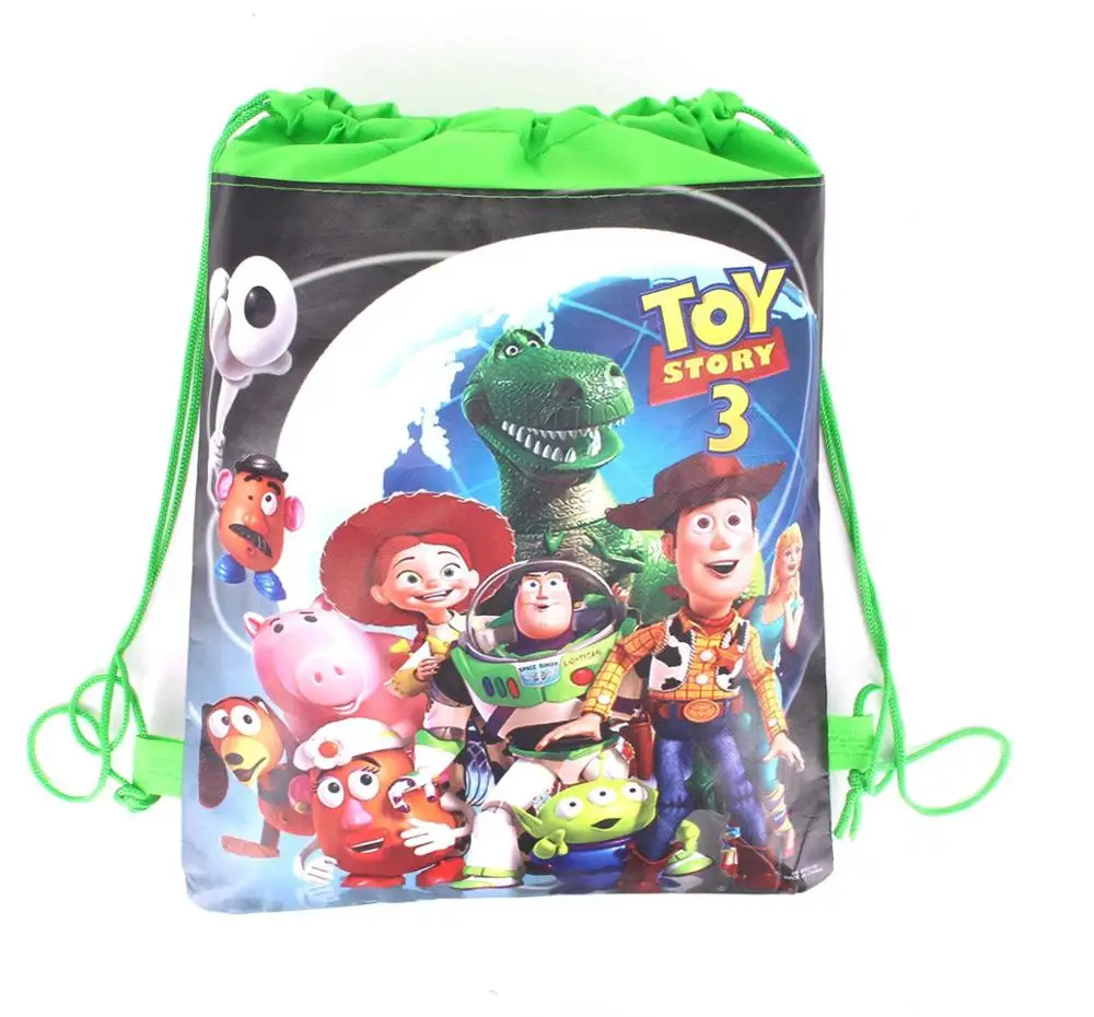 

6Pcs/Pack Cartoon Toy Story Party Gift Drawstring Bag Non-woven Backpack 27*36cm Kids Happy Birthday Party Board Supplies