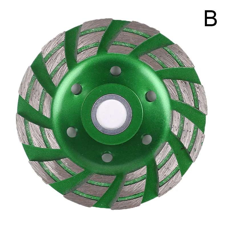 1 шт. алмазный шлифовальный диск колеса бетона чашки диск кладка камня инструмент 100 мм I88#1 - Цвет: green-B