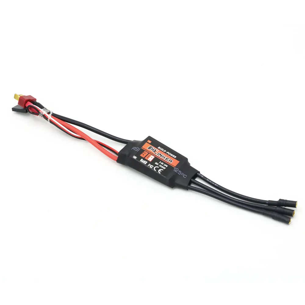 Сборка мощности Skylinker BLHeli ESC 20A 30A 40A ESC Регулятор скорости 2-3S с 2A 5V UBEC для RC фиксированного крыла