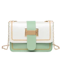 Твердая женская сумка Новые мини-сумки модные Лоскутные сумки через плечо с цепочкой для женщин