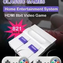 8 бит чехол для телефона в виде ретро-игровой Мини Классический HDMI/AV TV видео игровой консоли с 821/500 игры для портативных игровых приставок