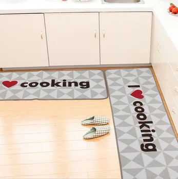 

Welcome Floor Mats I Love Cooking Printed Kitchen Carpets House Doormats for Living Room Anti-Slip Absorbent Tapete Rug