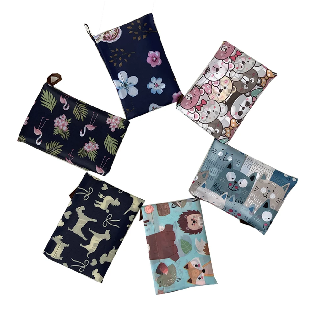 Foldable Shopping Bag Reusable Grocery Bag Tear-Proof Nylon Bag Suitable For Grocery Recycling Gift Bag Large