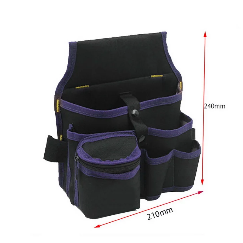 Портативная сумка для инструментов из Оксфордского холста, сумка для хранения ручных инструментов, сумки для переноски, водонепроницаемые плоскогубцы, металлические детали инструментария, комплектующие, Органайзер - Цвет: purple