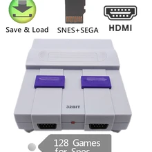 5 шт. Новинка HDMI Ретро игровая консоль с TF слотом для карт для Snes для sega Megadrive поддержка сохранения и загрузки с 128 игр для Snes