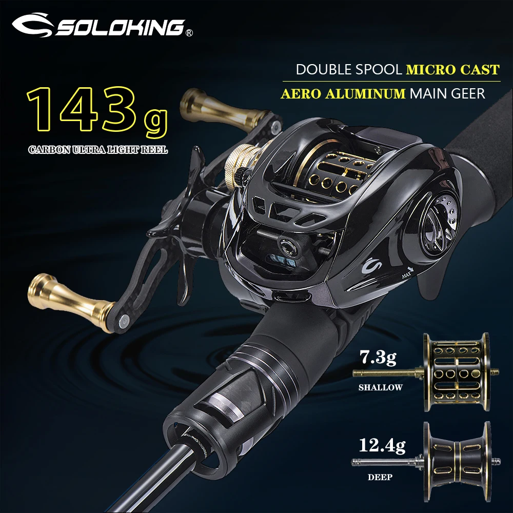 Hot sale!GBC200 142g UltraLight Carbon Fiber BFS Baitcasting Fishing Reel Left Right Hand Double Spool Fishing Bait Casting Reel Hot sale!GBC200 142g UltraLight Carbon Fiber BFS Baitcasting Fishing Reel Left Right Hand Double Spool Fishing Bait Casting Reel