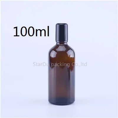 100 шт./лот, 5 мл, 10 мл, 15 мл, 20 мл, 30 мл, 50 мл, 100 мл, ролик из нержавеющей стали, флаконы для парфюма, эфирное масло, многоразовые стеклянные флаконы - Цвет: 100ml