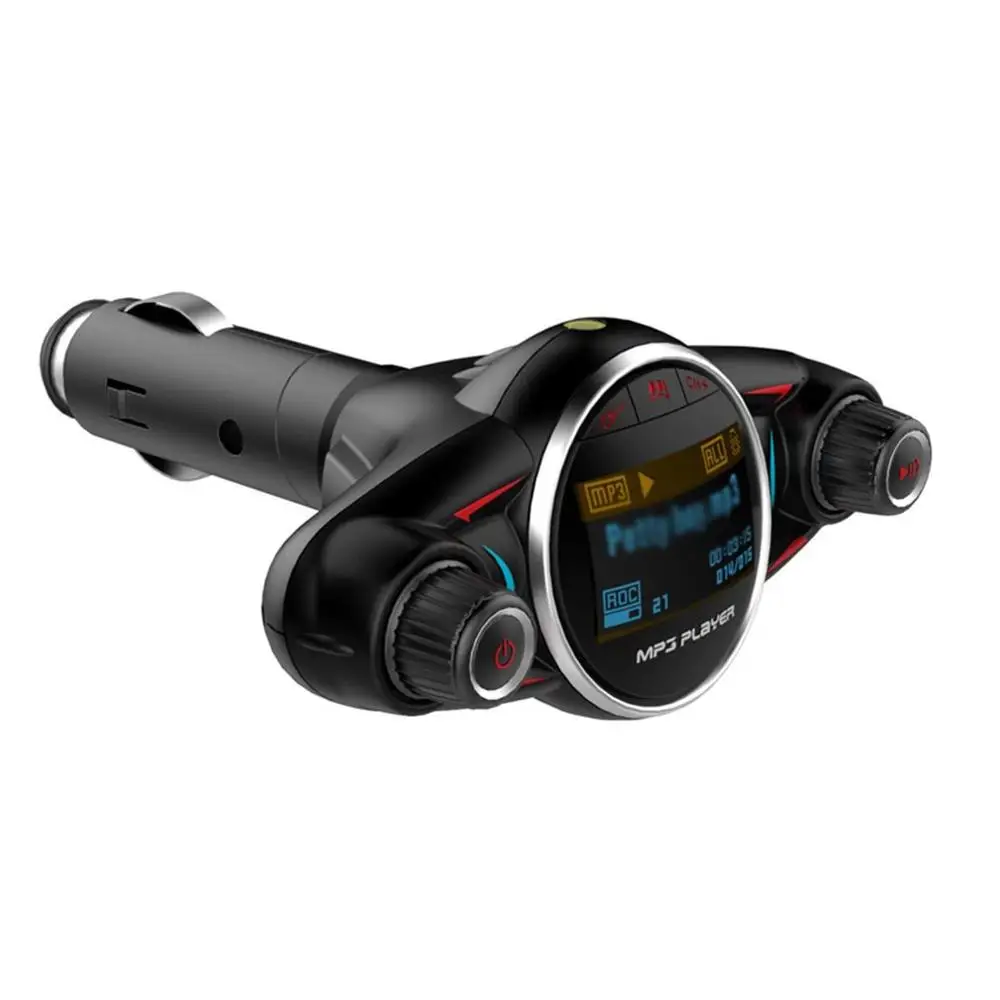 Автомобильный беспроводной Mp3 передатчик автомобильный Fm Tf карта музыкальный плеер телефон Hands-Free профессиональный модный портативный