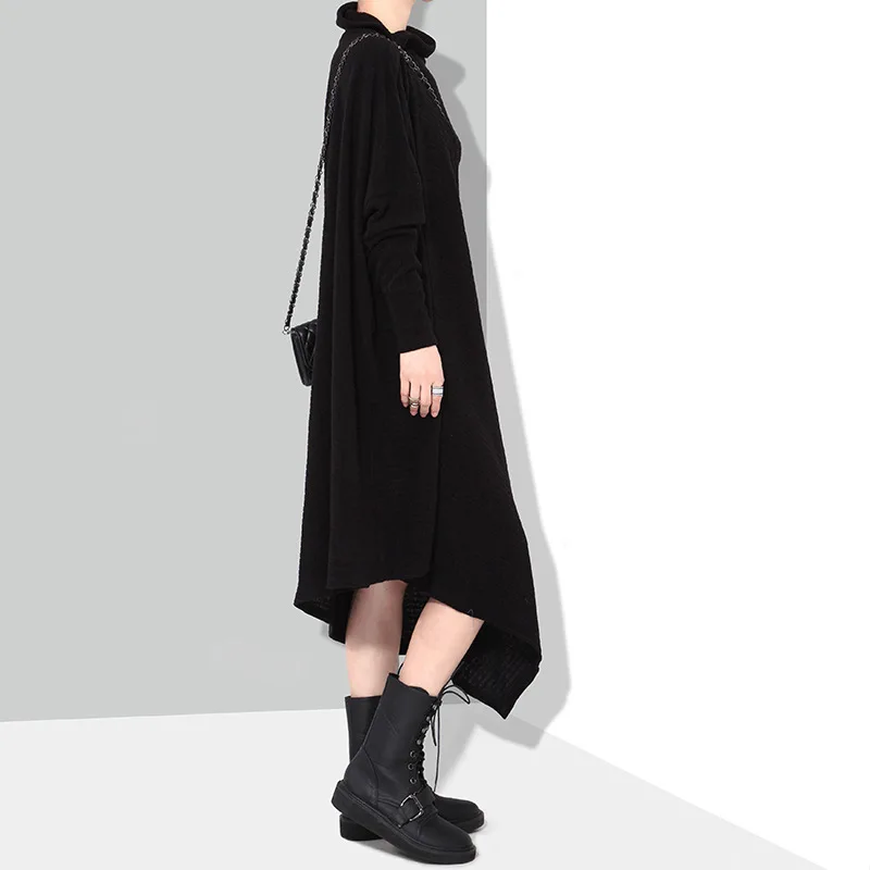 New Fashion style Asymmetrical Long Knitting Big Size Dress Fashion Nova Clothing