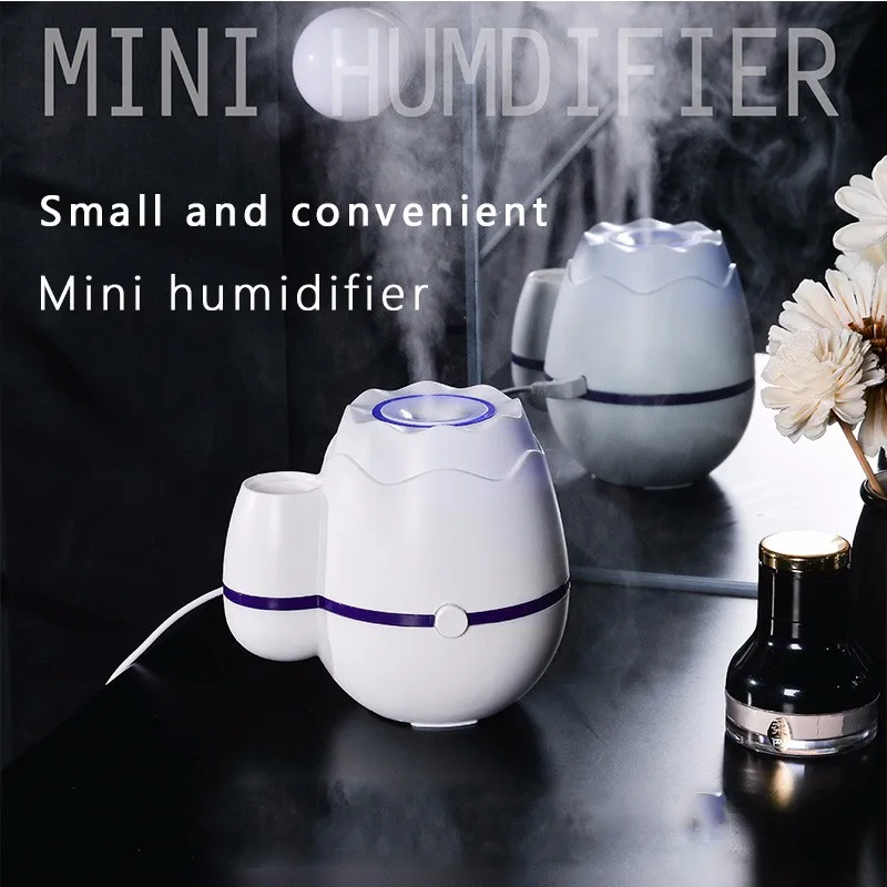 

Vase Humidifier Mini Household Nebulizer Silent Air Purifier Office Desktop Humidifier Household Air Diffusion Car Purifier