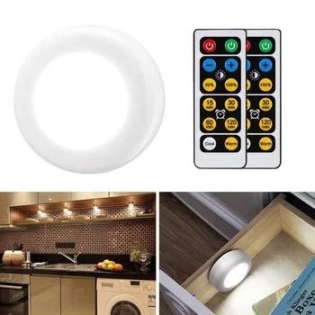 

Under Cabinet Light Wireless warm white & white Dimmable Touch Sensor LED Lamps Battery Remote Control for Kitchen Stair Closet
