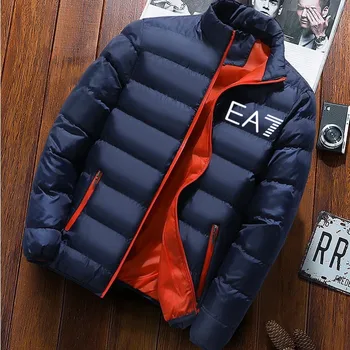 Image of 2020 autumn and winter brand men's padded jacket thickened slim-fitting clothing fashion casual home wear