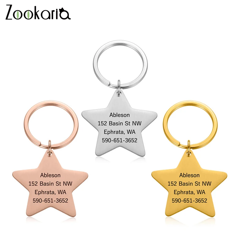

Personalised Dog Collar Tag Custom Funny Dog Id Tags Engraved Free Puppy Name Owner Phone Number Pendant Anti-Lost Pet Id Plate