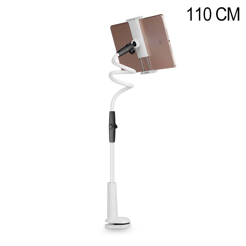 black 130cm Держатель планшета 80/110 см ipad мини держатель/подставка для 3,5 дюймов до 10,6 дюймов ipad Air Mini huawei Xiaomi M ipad Kindle телефон планшет - Цвет: black 130cm