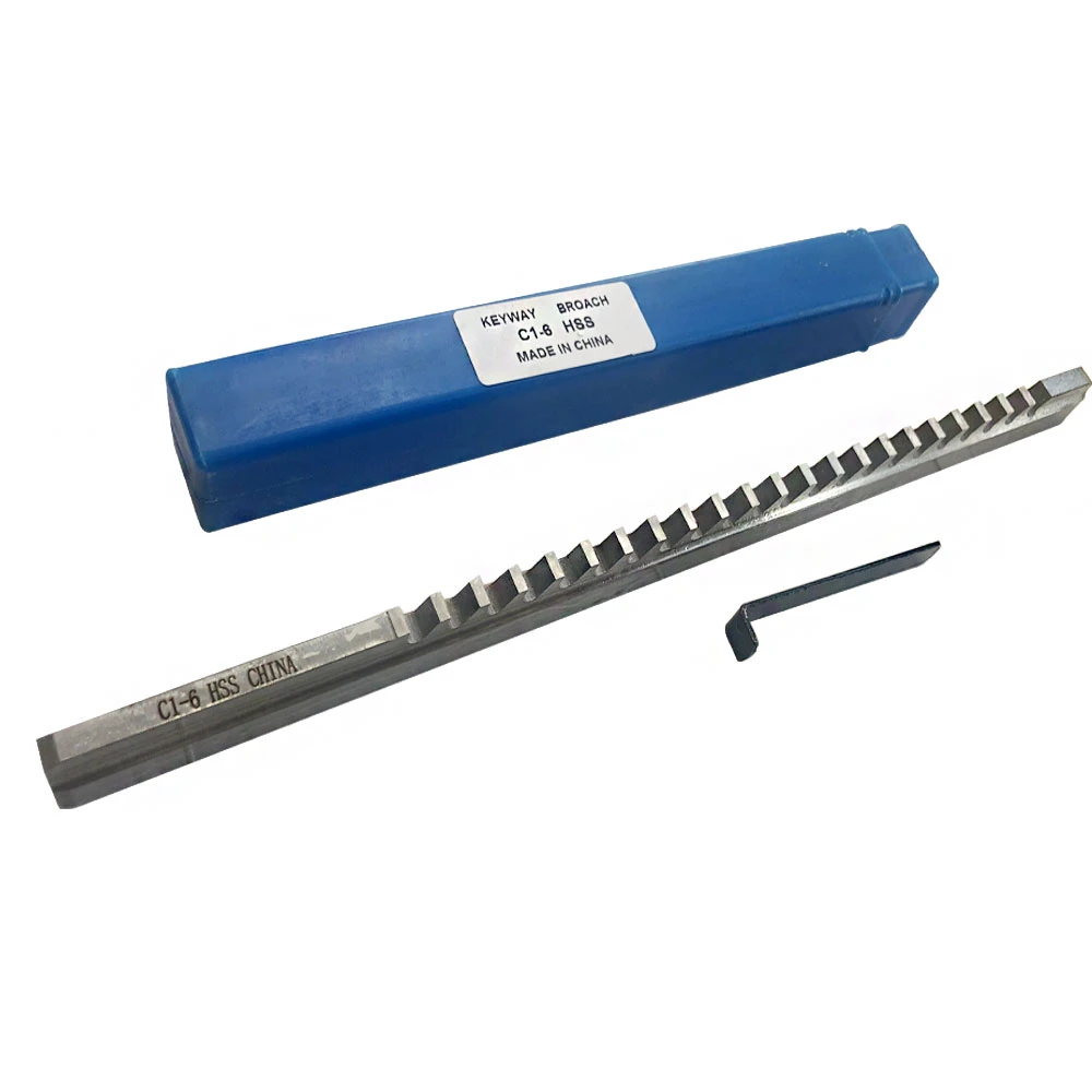 Keyway Broach Cutter 6mm C Push-Type Metric Size CNC Machine Metalworking Tool