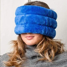 Cabeça da aromaterapia da lavanda e almofada úmida do aquecimento do calor do seio, terapia fria e térmica com velcro, terapia térmica ou terapia fria