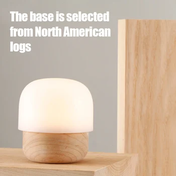 

Small Mushroom Log Baby Sleep Night Light LED USB Mini Warm Light L5