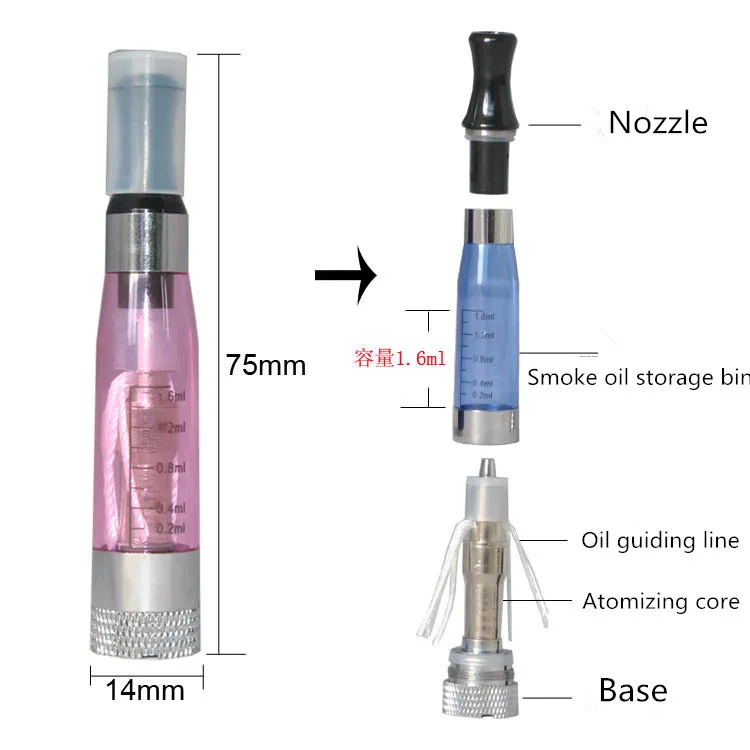 Rda rta DIY CE4 + атомайзер Клиромайзер для эго t Evod Vape Pen 510 thread электронные сигареты ecigs 1