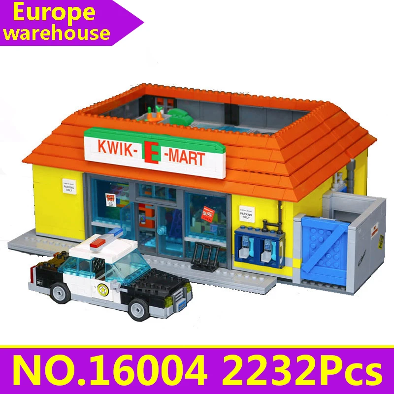 Lepinblocks King Bricks Симпсоны дом 16005 Набор строительных блоков 71006 с фигуркой киноархитектура Рождественский подарок детские игрушки