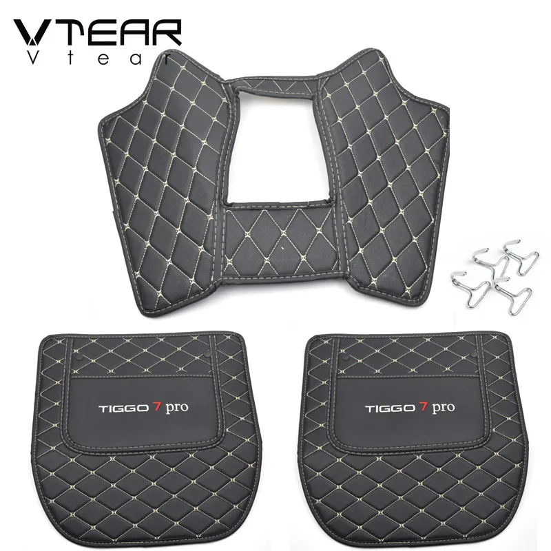 Chery Tiggo 7 Pro Rear Seat Anti-Kick Pads with Storage Pockets view 3