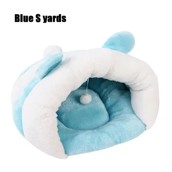 

Pet Dog Bed Round Cuddle Nest Snuggery Burrow Blanket Pet Bed Removable Cover for Dogs Cats PI669