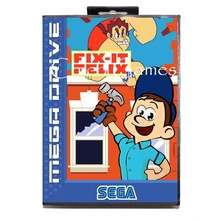 Sega MD игровая карта-Fix It Felix Jr EU наклейка для sega megadrive игровая консоль 16 бит MD карта