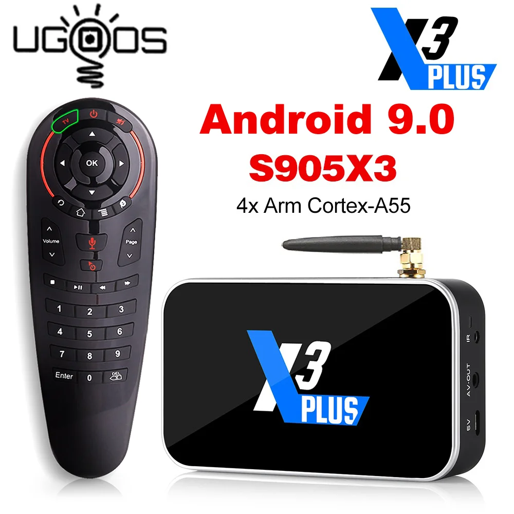 X3 Plus Amlogic S905X3 Смарт ТВ коробка 4 Гб Оперативная память 64 DDR4 Android 9 0 Pro 32G двухъядерный