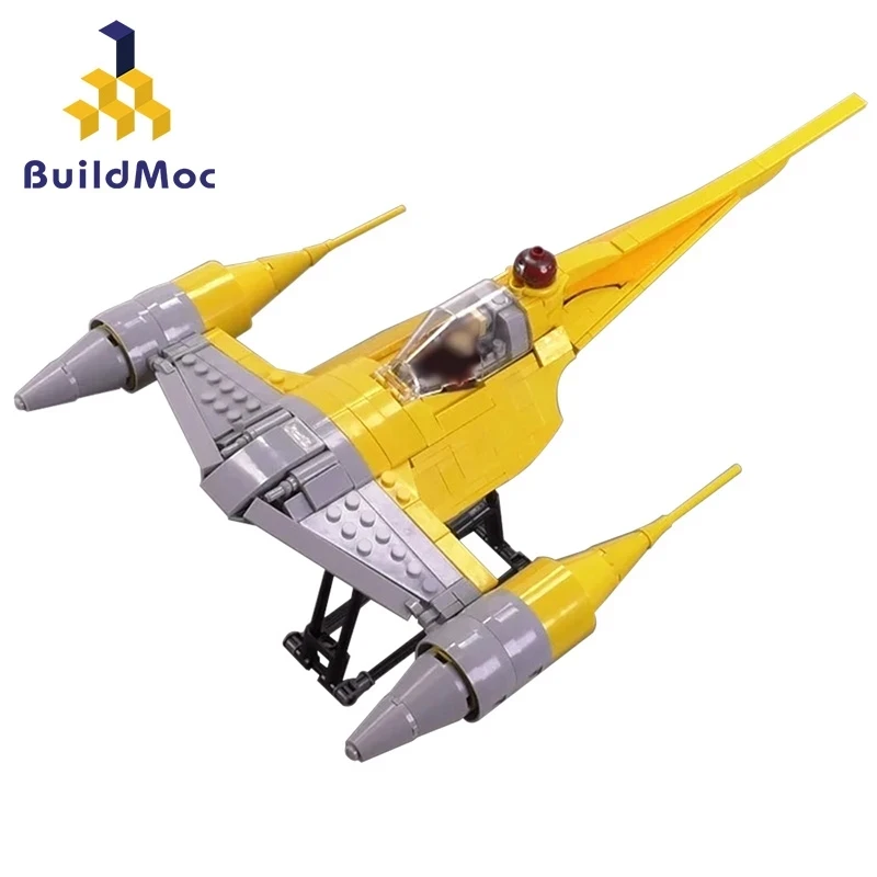Конструктор Buildmoc Space Wars оружие из фильма боевой космический корабль Набу N-1