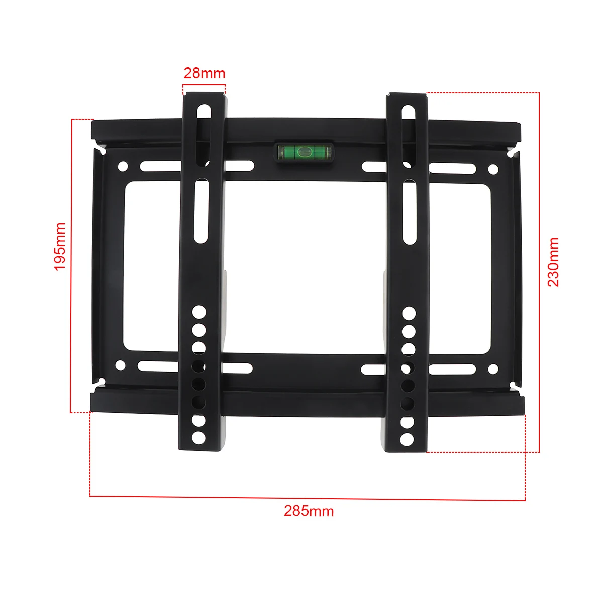 Универсальная 25 кг фиксированного типа ТВ настенное крепление плоский кронштейн Панель ТВ рамка с уровнем для 14-42 дюймов ЖК-дисплей СВЕТОДИОДНЫЙ монитор плоская сковородка