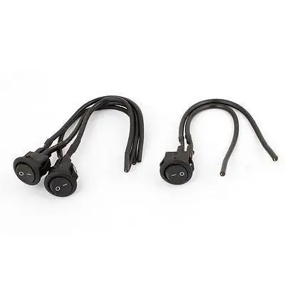 

Car 3A 250VAC 2 Position SPST O/F Snap in Rocker Switch 3 Pcs Black