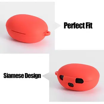 

Anti-fall Washable Dustproof Protective Cover Silicone Case for realme Buds Q