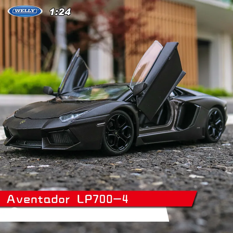 welly 1:24 Lamborghini LP610-4 car alloy car model simulation car decoration collection gift toy Die casting model boy toy - Цвет: LP700-4