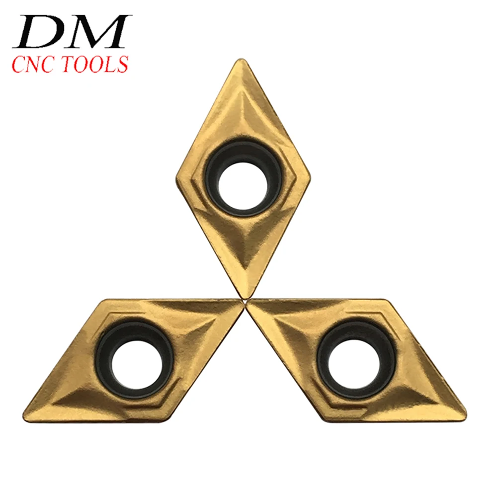 10 шт. DCMT070204 UE6020/US735/VP15TF DCMT21.51 вставки для карбида вольфрама внутренние токарные аксессуары инструменты с ЧПУ