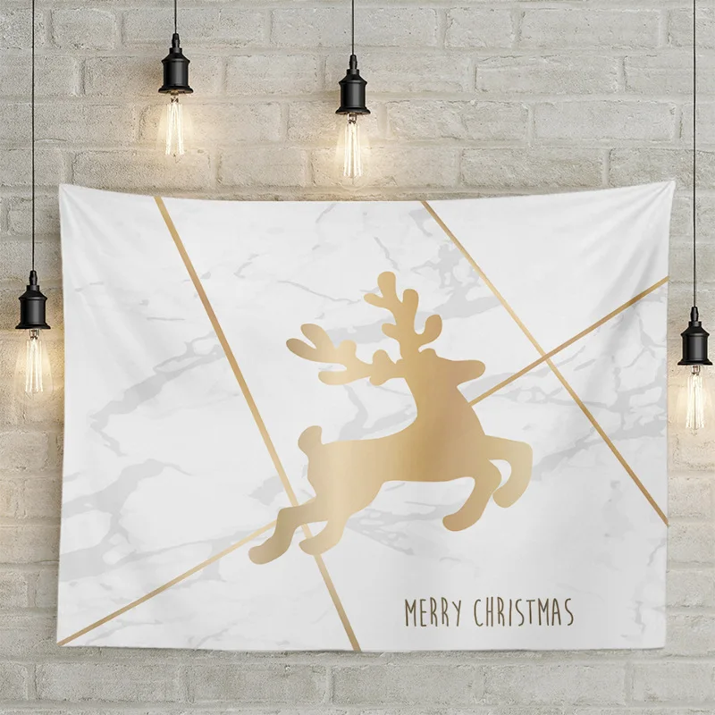 Снеговик МАНДАЛА ГОБЕЛЕН белый Merry Christmas настенный гобелен для гостиной