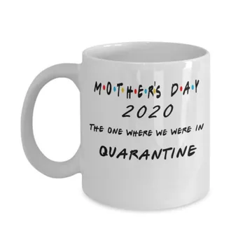 

2020 Ceramic Coffee Mark Cup Tea Cup Simple Text Printing Eniors Quarantine Drinkware