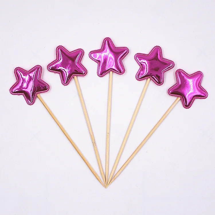 Description Picture 2 of itemLovely Birthday Cake Toppers Heart Star Crown Baby Shower Cake Flags Kids Girl Boy Birthday Wedding Party Cake Decor
