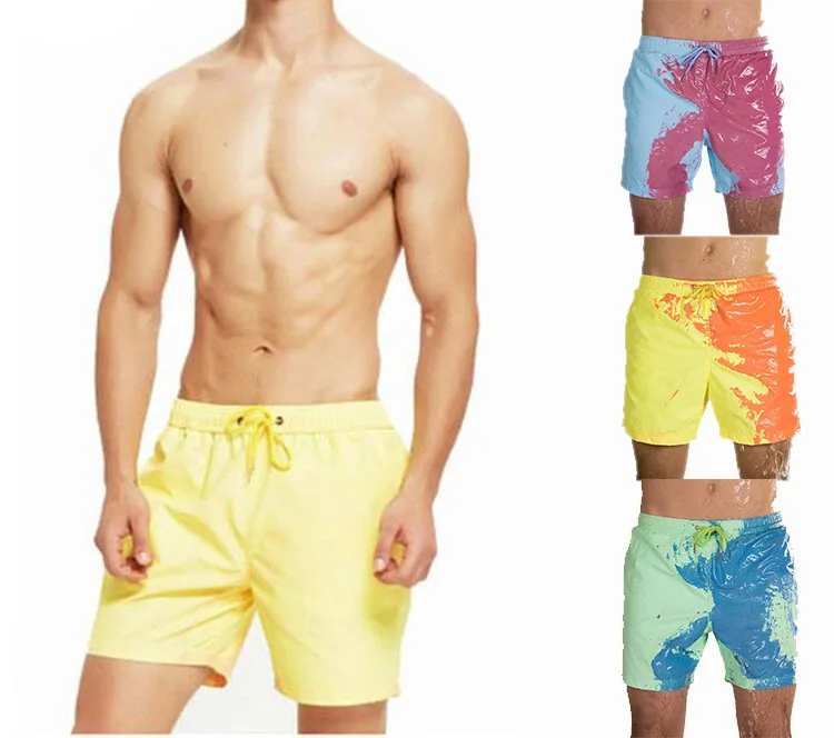 

New color changing beach pants summer men's quick-drying swimming shorts beach pants Harajuku wholesale