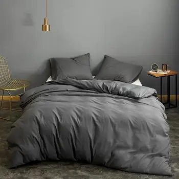

Bonenjoy 1 pc Comforter Cover King Size Solid Color Plain housse de couette Queen Size Duvet Cover200*220(Pillowcase need order)
