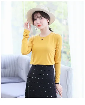 

Winter Plus Size Long Sleeve Basic Shirts Casual Women Sunflower Letter Tshirt Tops Women Gray T shirt Black