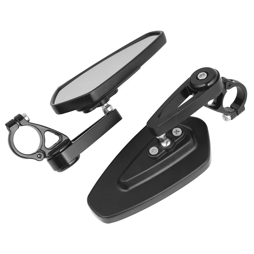 Motorcycle Handle Bar Mirror 360 Degree Swivel Universal 7/8" Handle Bar End Billet Aluminum Side Rearview Mirror For Haonda Yamaha Suzuki