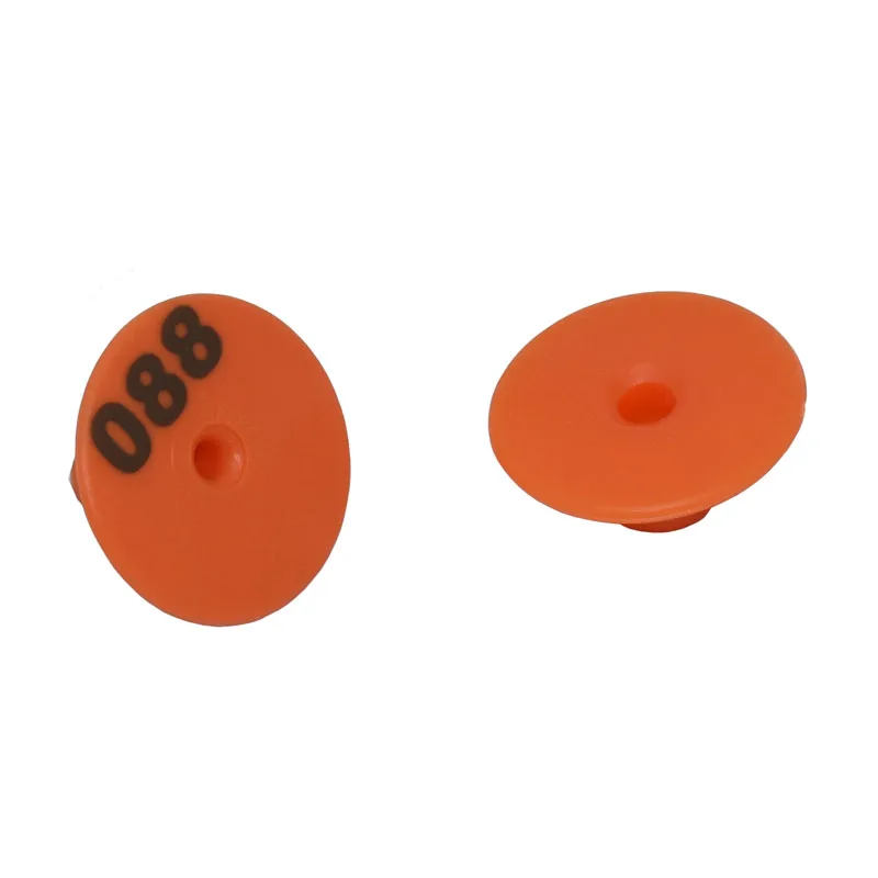 Numbers 001-1000 Round Swine And Sheep Ear Label Brand Veterinary Sheep Sows Ear Tag Signage 100pcs