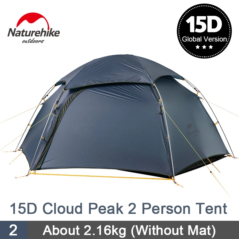 

Naturehike New 15D Cloud Peak 2 Person Camping Tent Hexagonal Ultralight Portable Tent 4 Seasons Waterproof Hiking Travel