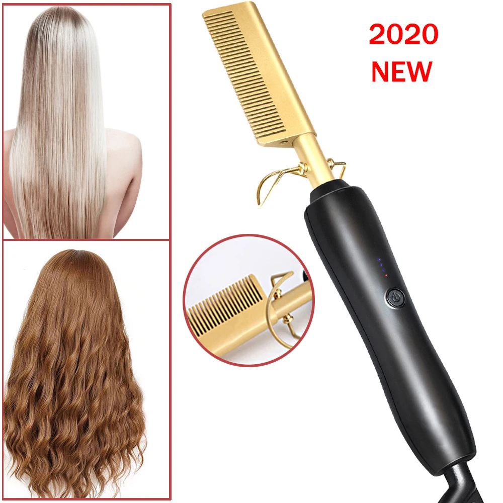 hot comb straightening iron