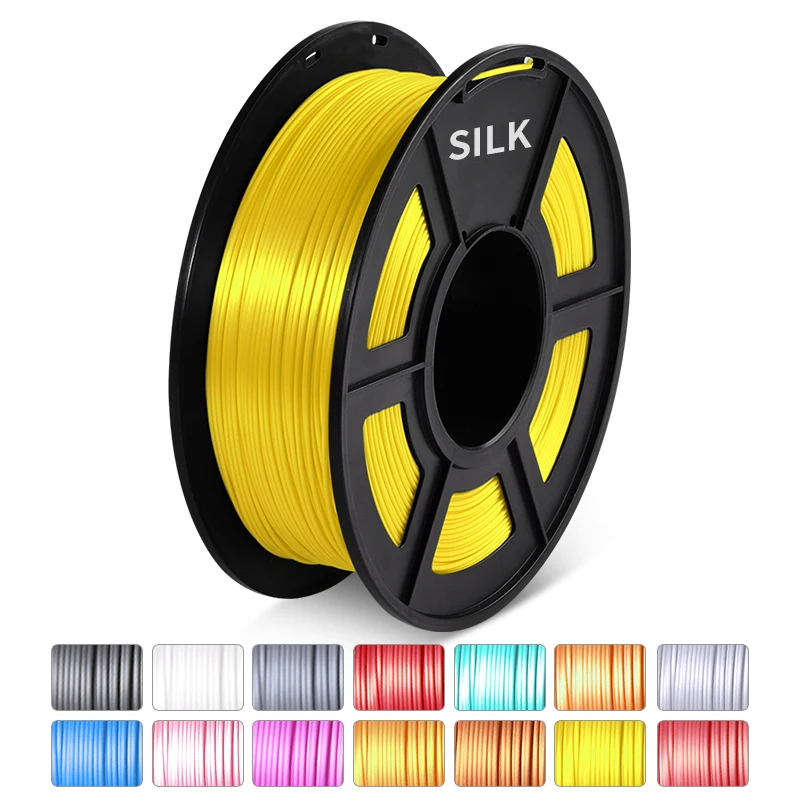 SILK 3D Printer Filament 1KG 1.75MM Suitable For All Types Of FDM3D Printers SILK Texture 3D Printing Materials BELIVEER 3D sunlu pla 3D Printing Materials