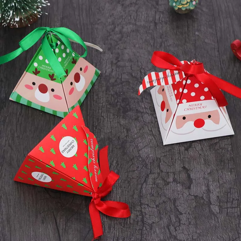10 шт. рождественские подарочные пакеты для конфет рождественские пакеты для печенья рождественские подарки для гостей детский подарок декор Navidad
