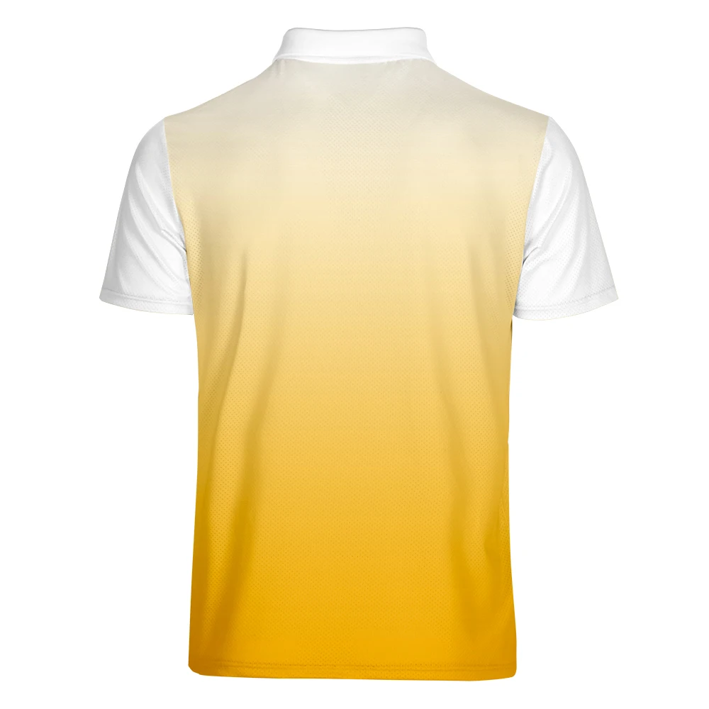 WAMNI, деловая повседневная мужская рубашка поло с отложным воротником, дышащая полосатая градиентная рубашка с коротким рукавом, свободная спортивная Рабочая Рубашка-Поло