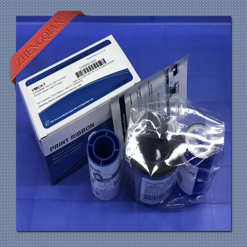 Compatible Datacard 534000003 Ymckt Color Ribbon Kit For Use With