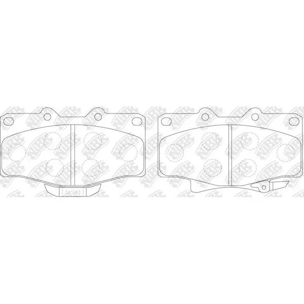Колодки дисковые п.\ Toyota 4Runner/Hilux Surf 91 89-97 NIBK PN1